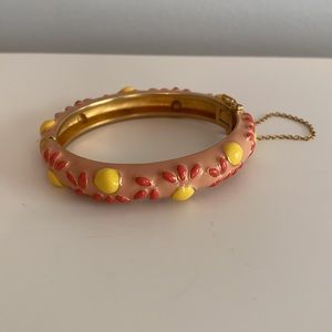 J. Crew Pink with coral & yellow accents bracelet